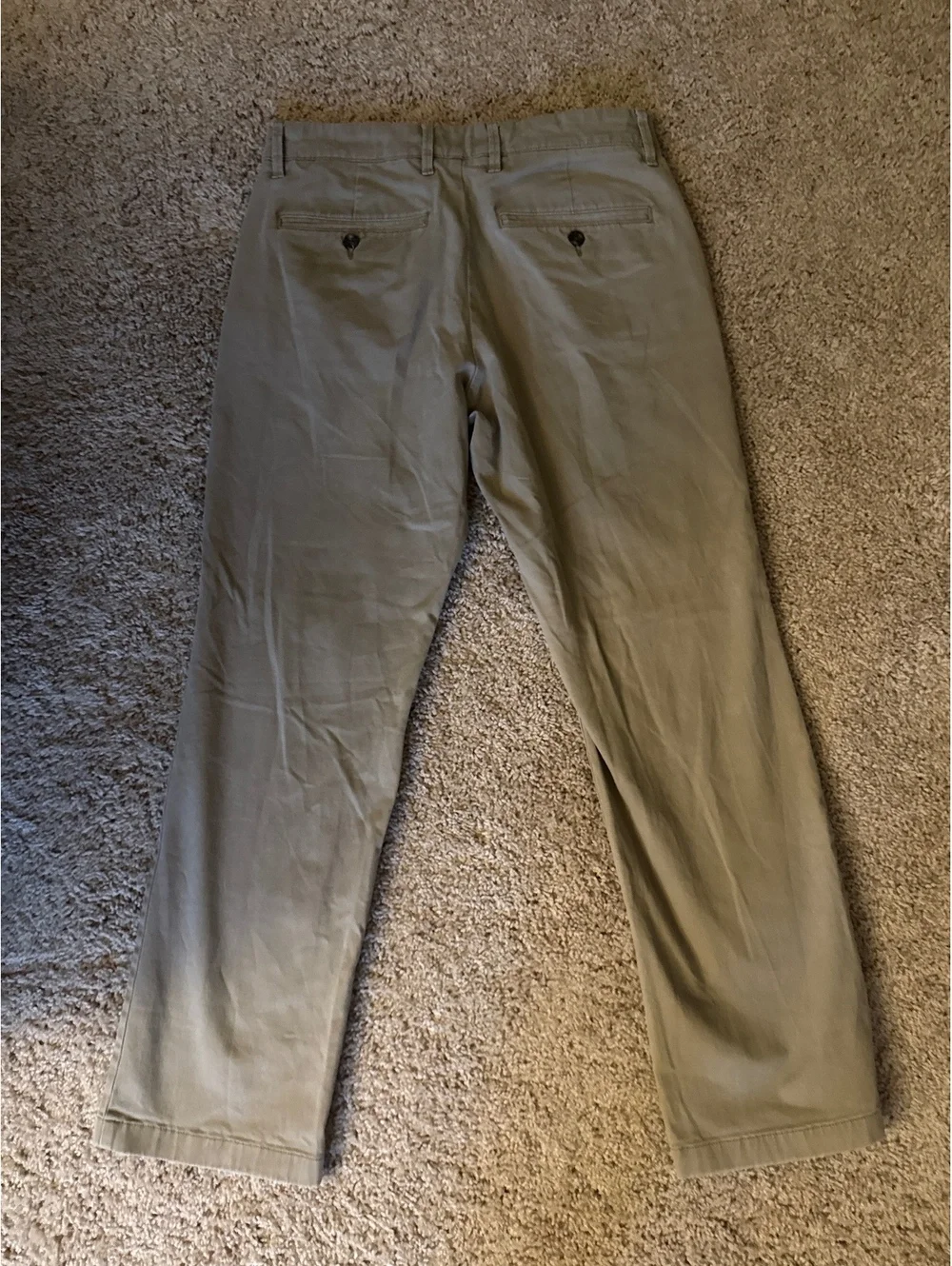 Goodfellow & Co Khaki Cotton Chino Pants, Waist 32 in., Inseam 34 in.